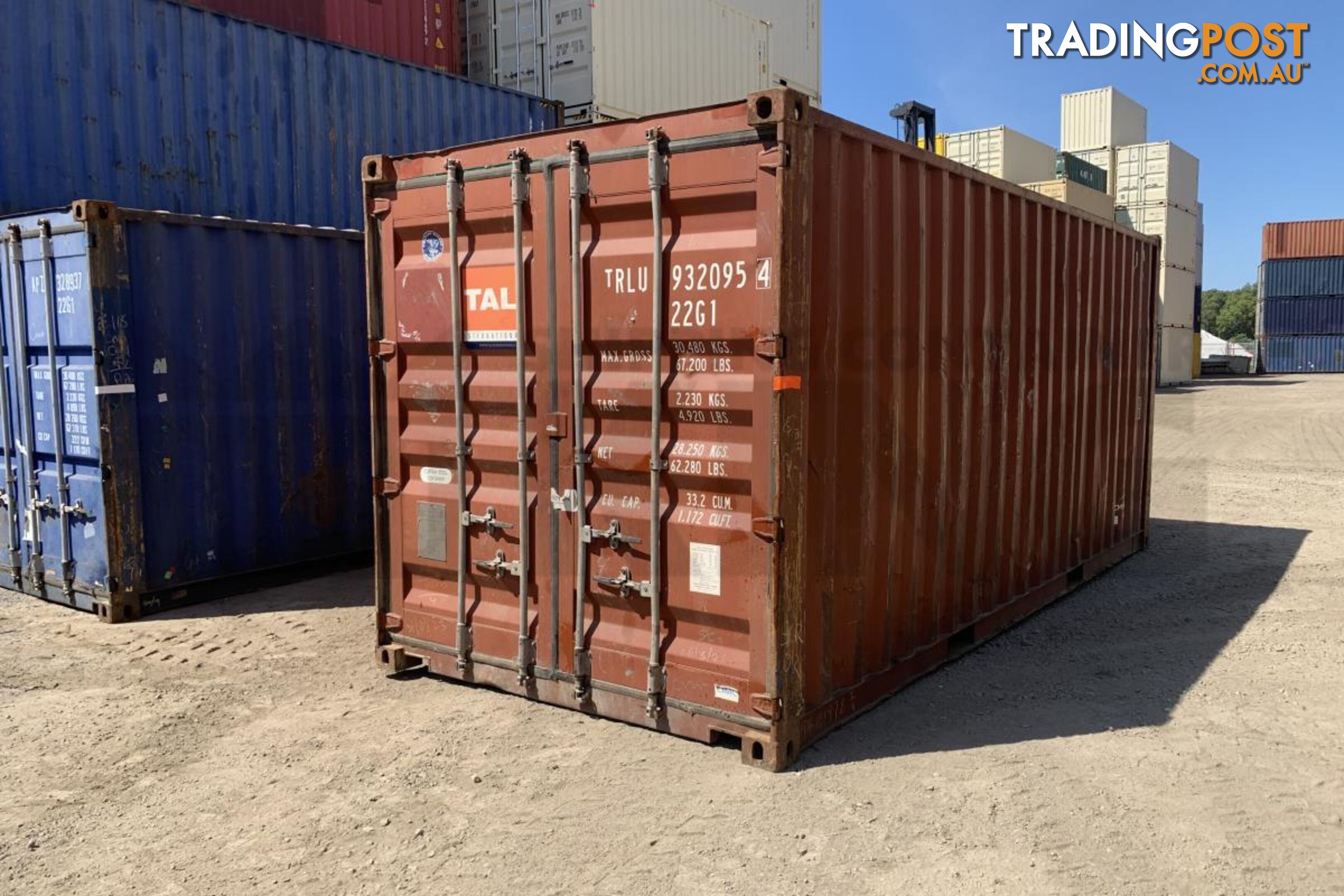 20' STANDARD HEIGHT SHIPPING CONTAINER - in Brisbane