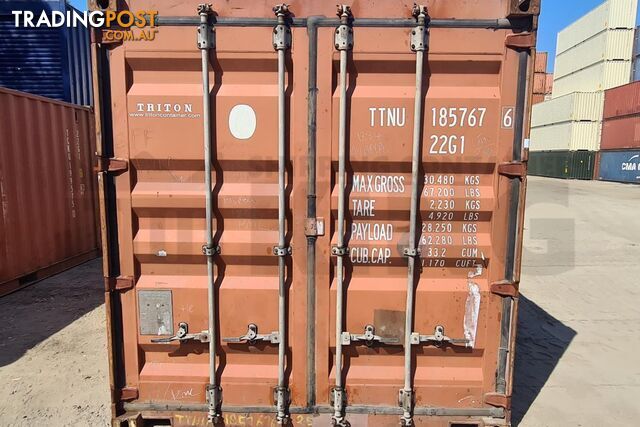 20' STANDARD HEIGHT SHIPPING CONTAINER - in Brisbane