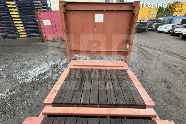 40' FLAT RACK SHIPPING CONTAINER (WITH COLLAPSIBLE ENDS) - photo 3 of 15
