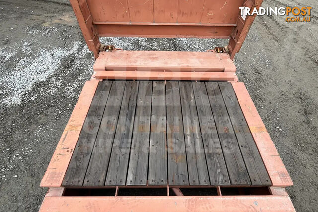 40' FLAT RACK SHIPPING CONTAINER (WITH COLLAPSIBLE ENDS) - photo 2 of 15