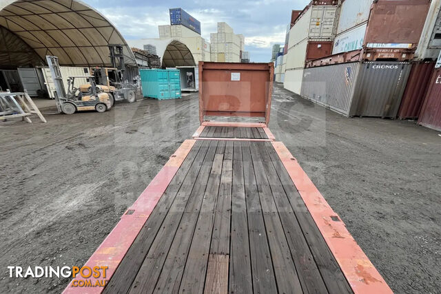 40' FLAT RACK SHIPPING CONTAINER (WITH COLLAPSIBLE ENDS) - photo 5 of 15
