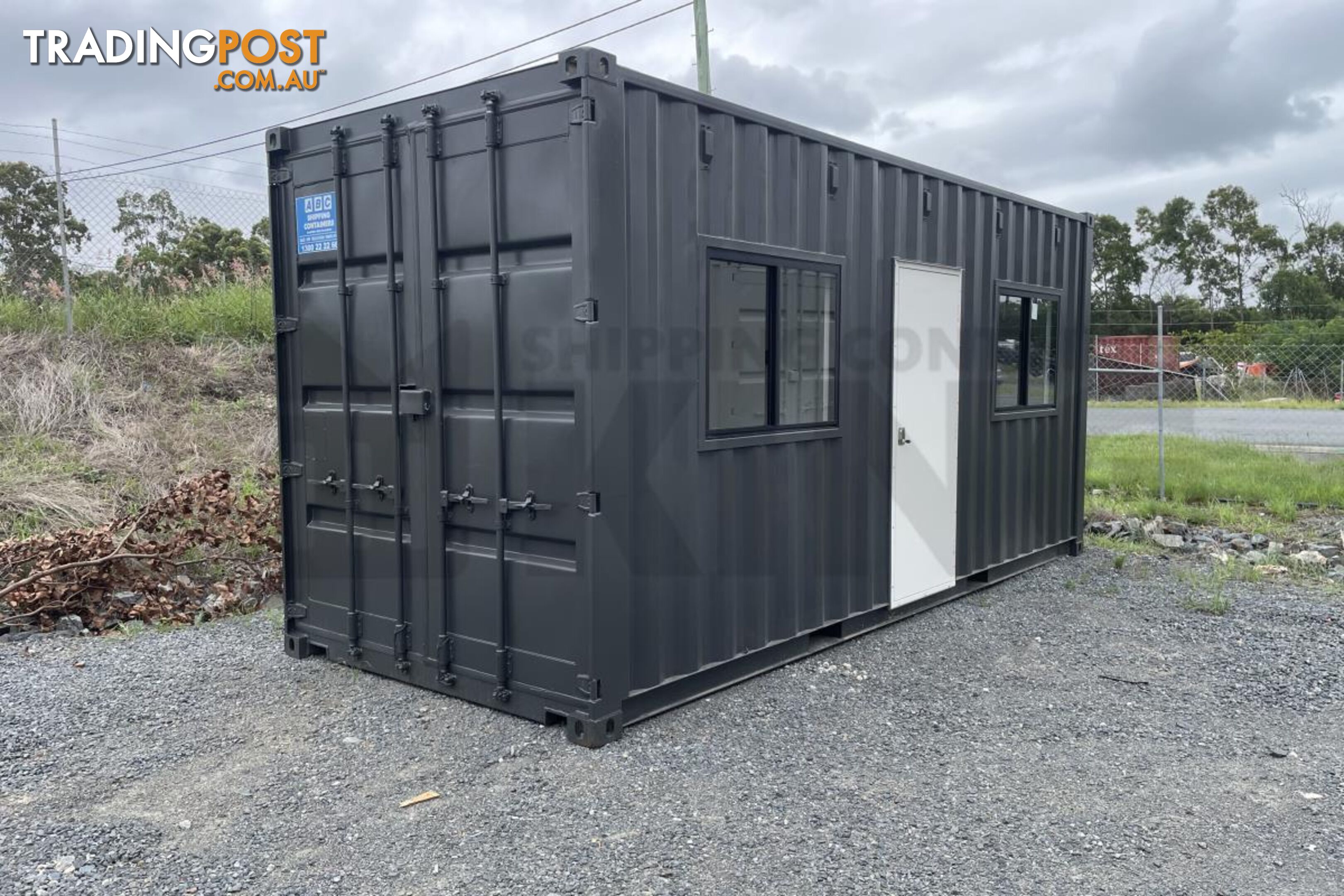 20' SHIPPING CONTAINER OFFICE "BANKSIA" (MID END) - in MacKay