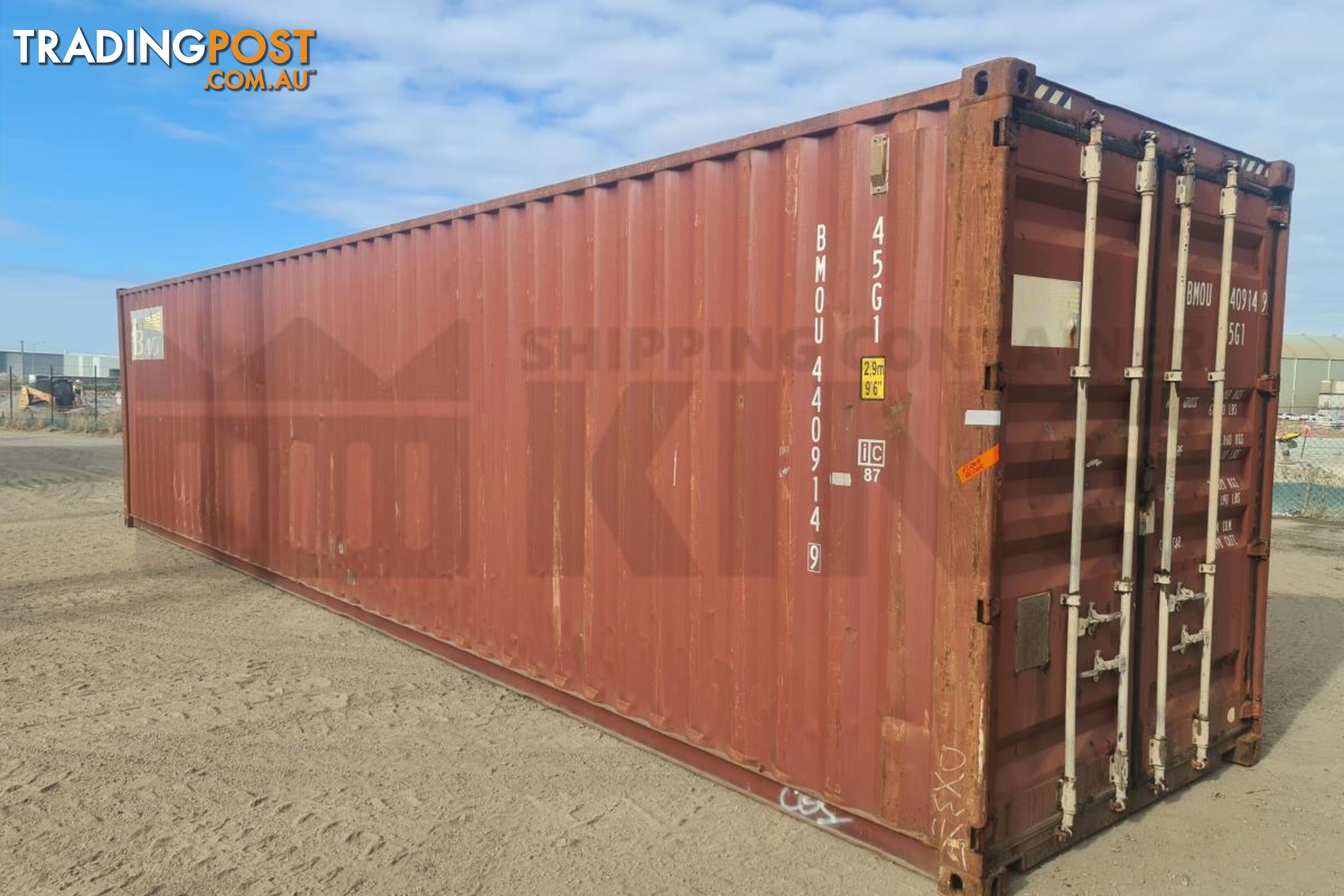 40' HIGH CUBE SHIPPING CONTAINER - in MacKay