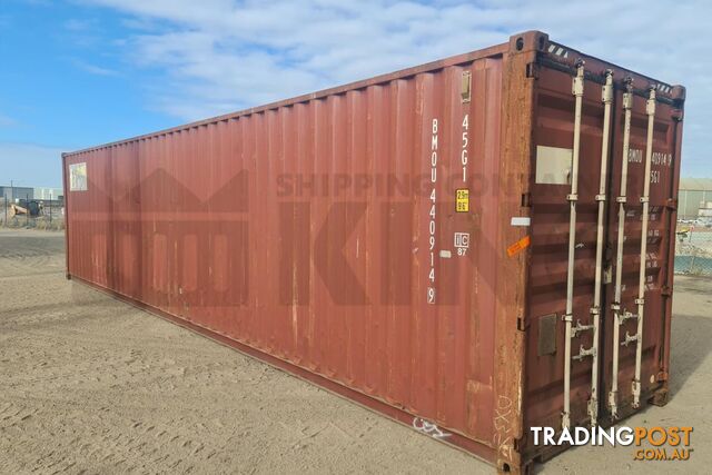 40' HIGH CUBE SHIPPING CONTAINER - in MacKay