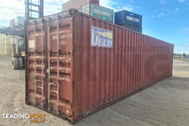 40' HIGH CUBE SHIPPING CONTAINER - in MacKay