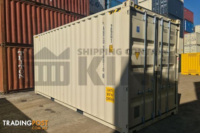 20' HIGH CUBE SHIPPING CONTAINER (WITH TIE RAILS) - in Warwick