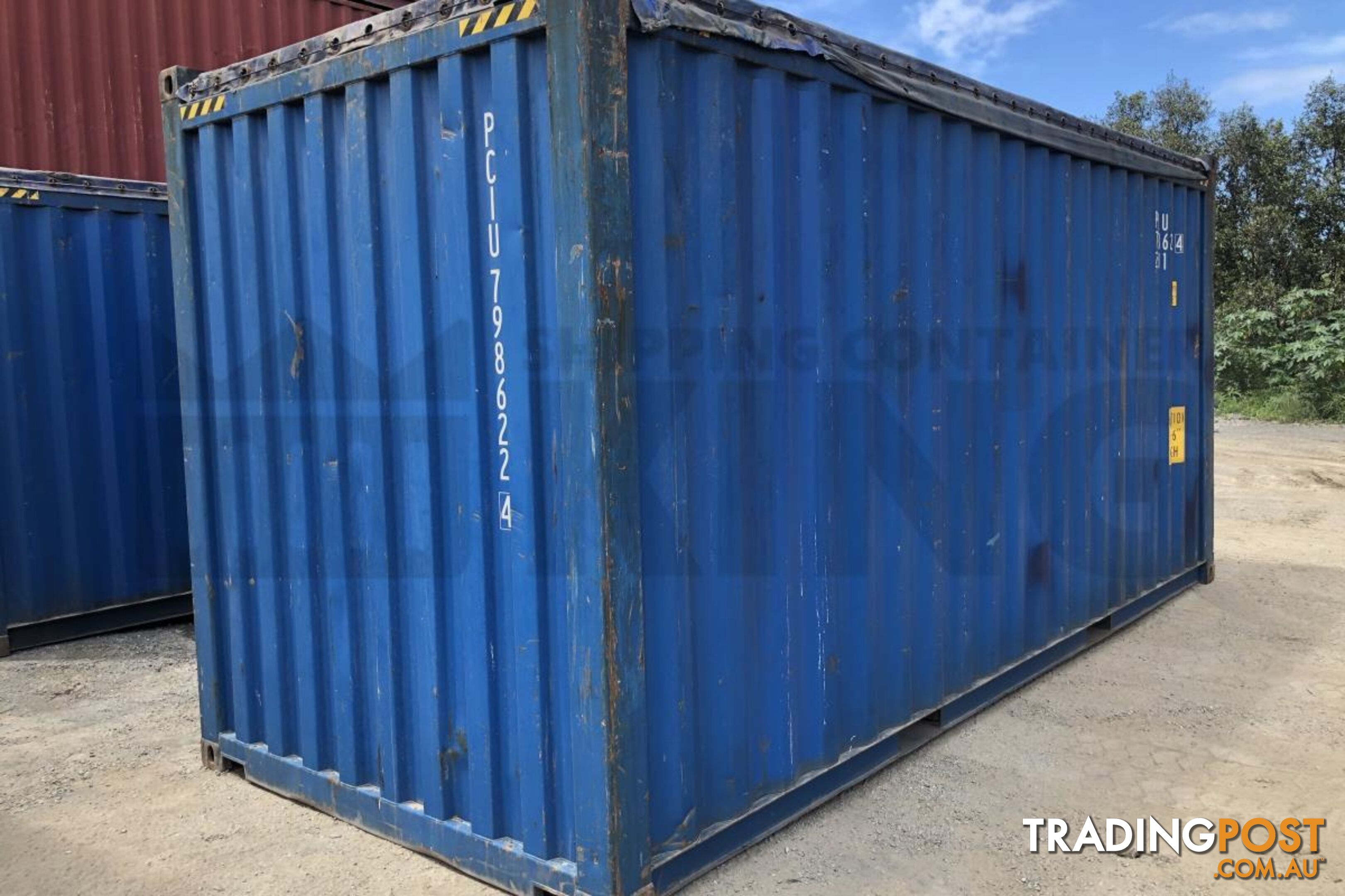 20' HIGH CUBE OPEN TOP SHIPPING CONTAINER (TARP AND BOWS) - in Brisbane