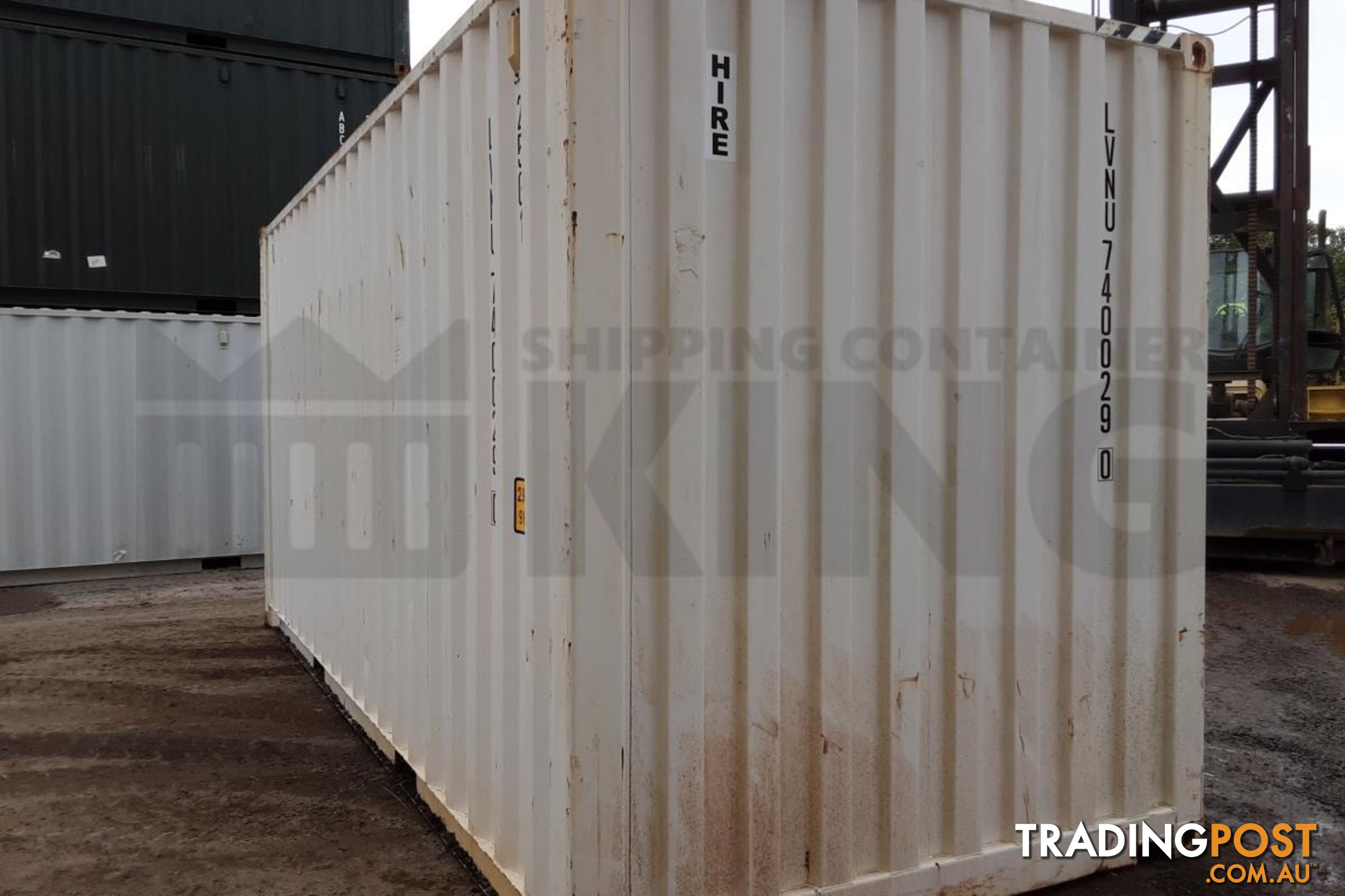 20' HIGH CUBE SHIPPING CONTAINER (WITH TIE RAILS) - in Brisbane