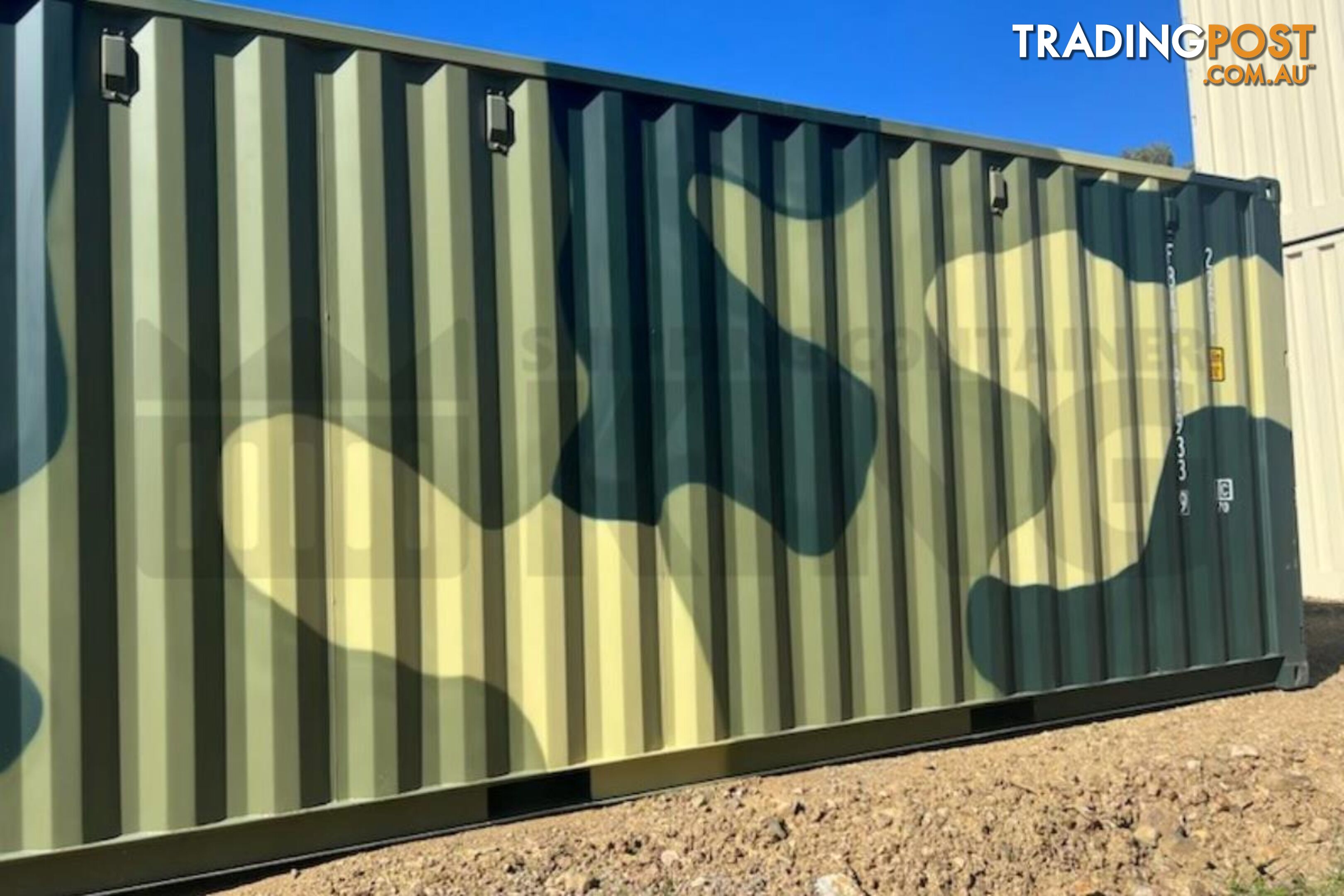 20' STANDARD HEIGHT SHIPPING CONTAINER (CAMOUFLAGE) - in Rockhampton