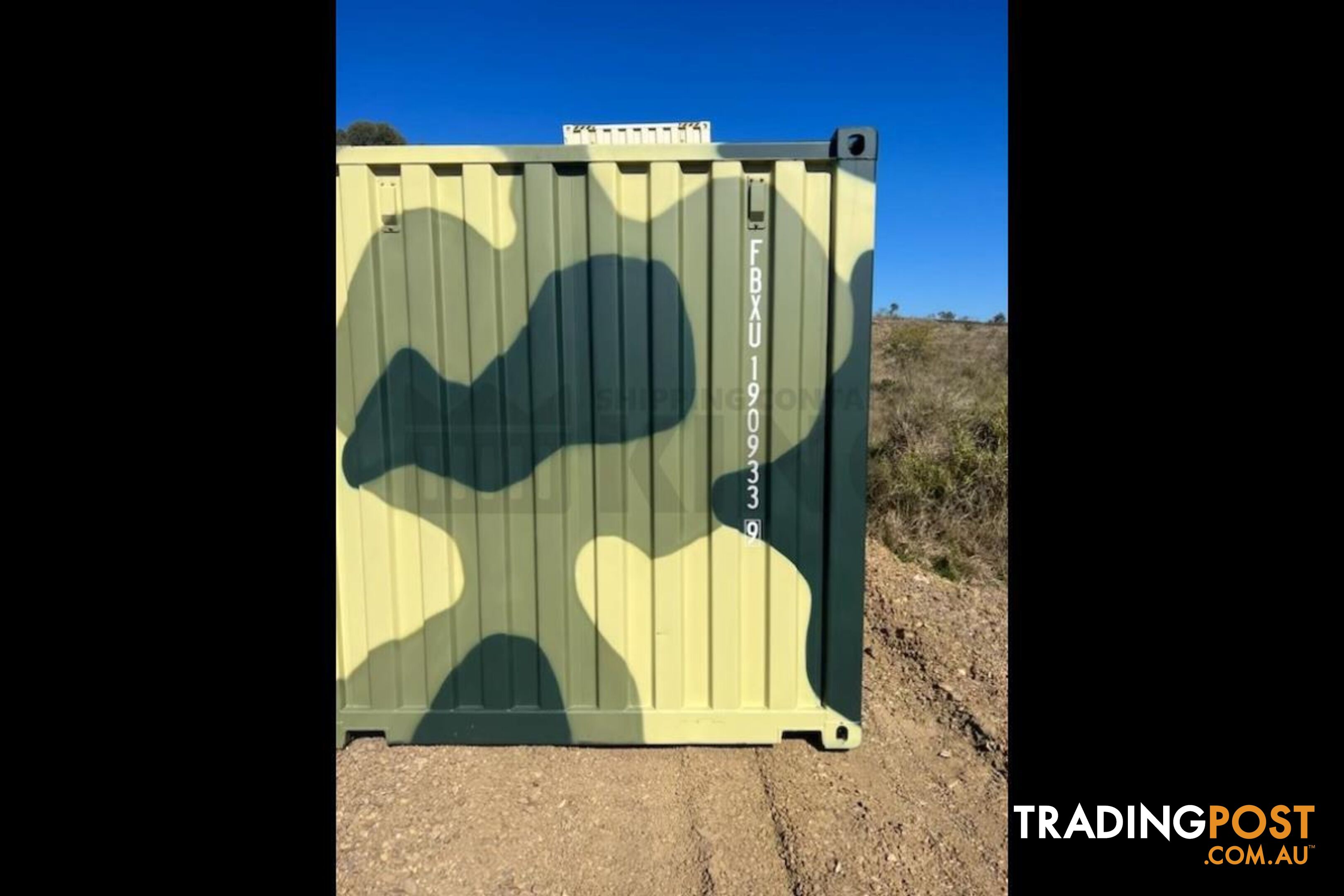 20' STANDARD HEIGHT SHIPPING CONTAINER (CAMOUFLAGE) - in Rockhampton