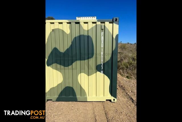 20' STANDARD HEIGHT SHIPPING CONTAINER (CAMOUFLAGE) - in Rockhampton