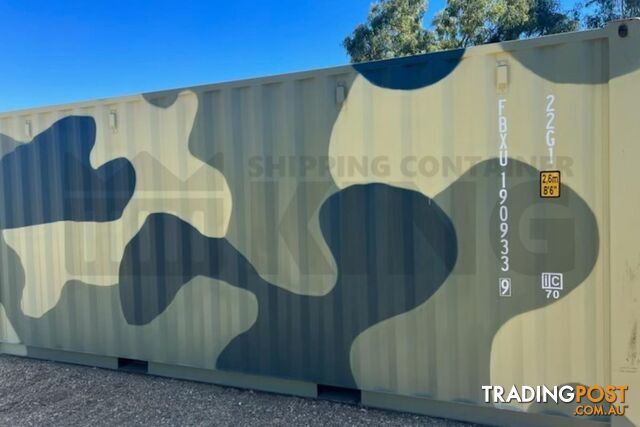 20' STANDARD HEIGHT SHIPPING CONTAINER (CAMOUFLAGE) - in Rockhampton