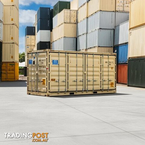 20FT HIGH CUBE SHIPPING CONTAINER W' FULL SIDE OPENING
