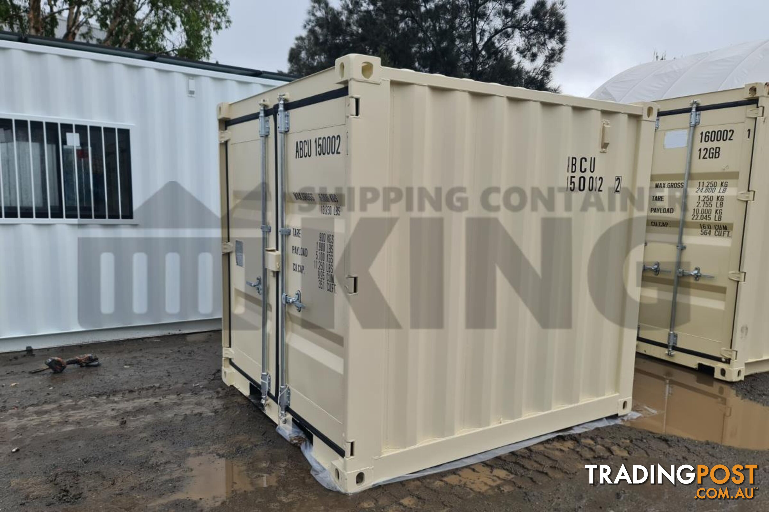 8' SHIPPING CONTAINER (FACTORY BUILT) - in MacKay