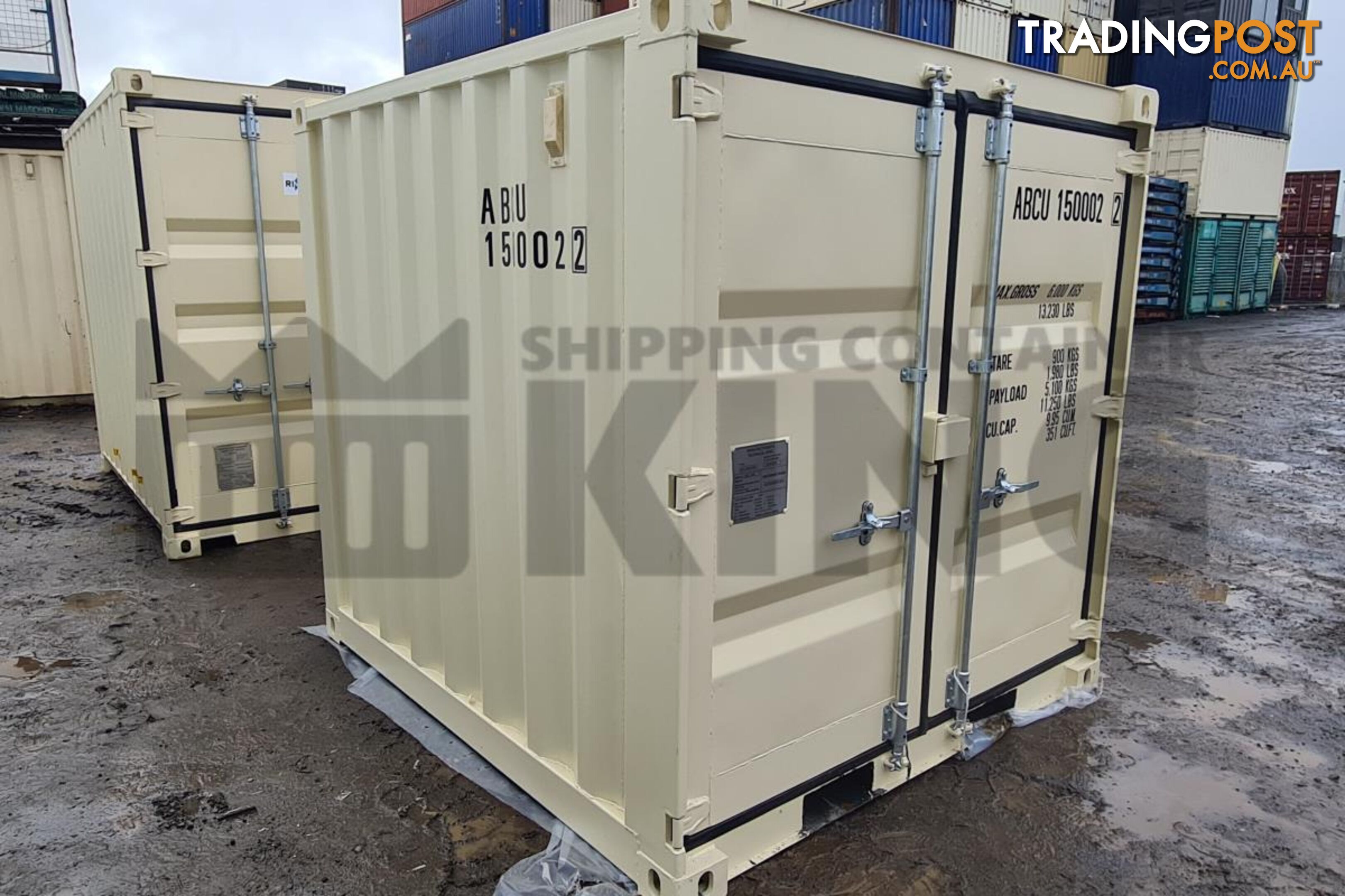 8' SHIPPING CONTAINER (FACTORY BUILT) - in MacKay