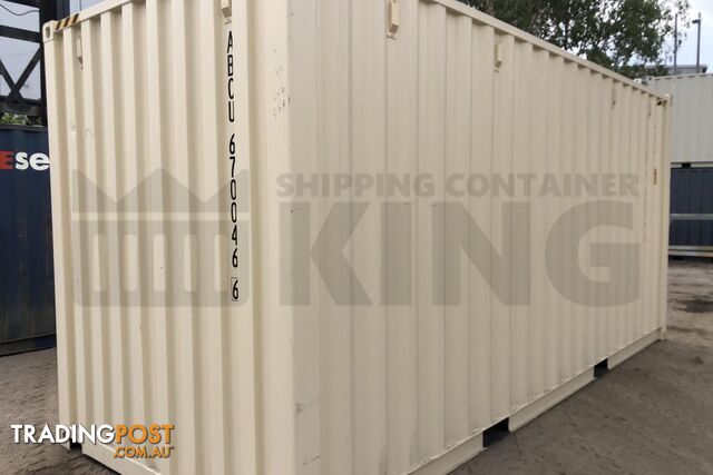 20' HIGH CUBE SHIPPING CONTAINER (STEEL FLOOR) - in Brisbane