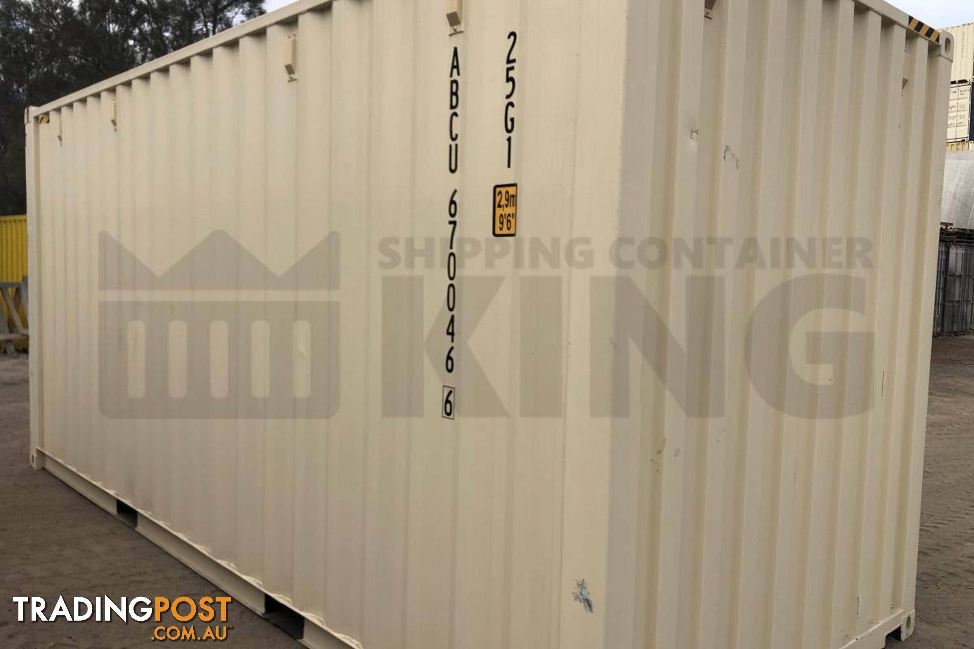 20' HIGH CUBE SHIPPING CONTAINER (STEEL FLOOR) - in Brisbane