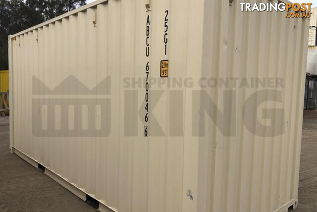 20' HIGH CUBE SHIPPING CONTAINER (STEEL FLOOR) - in Brisbane