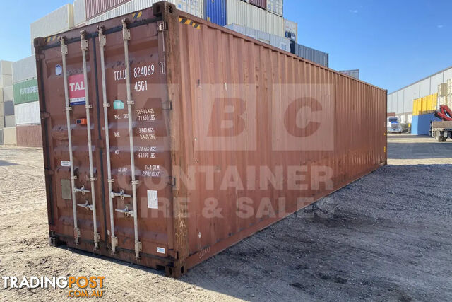 40' HIGH CUBE SHIPPING CONTAINER
