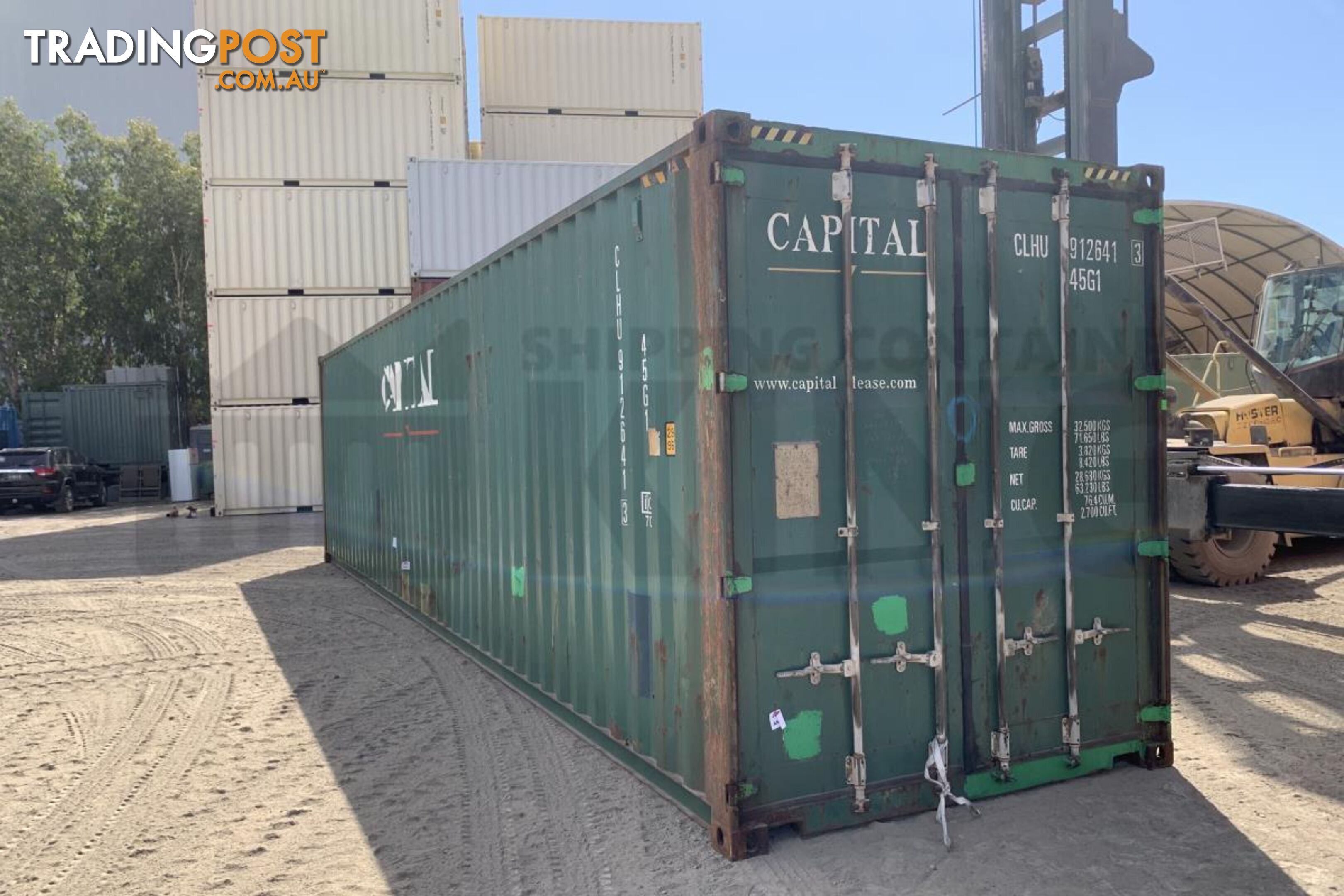 40' HIGH CUBE SHIPPING CONTAINER - in Chinchilla