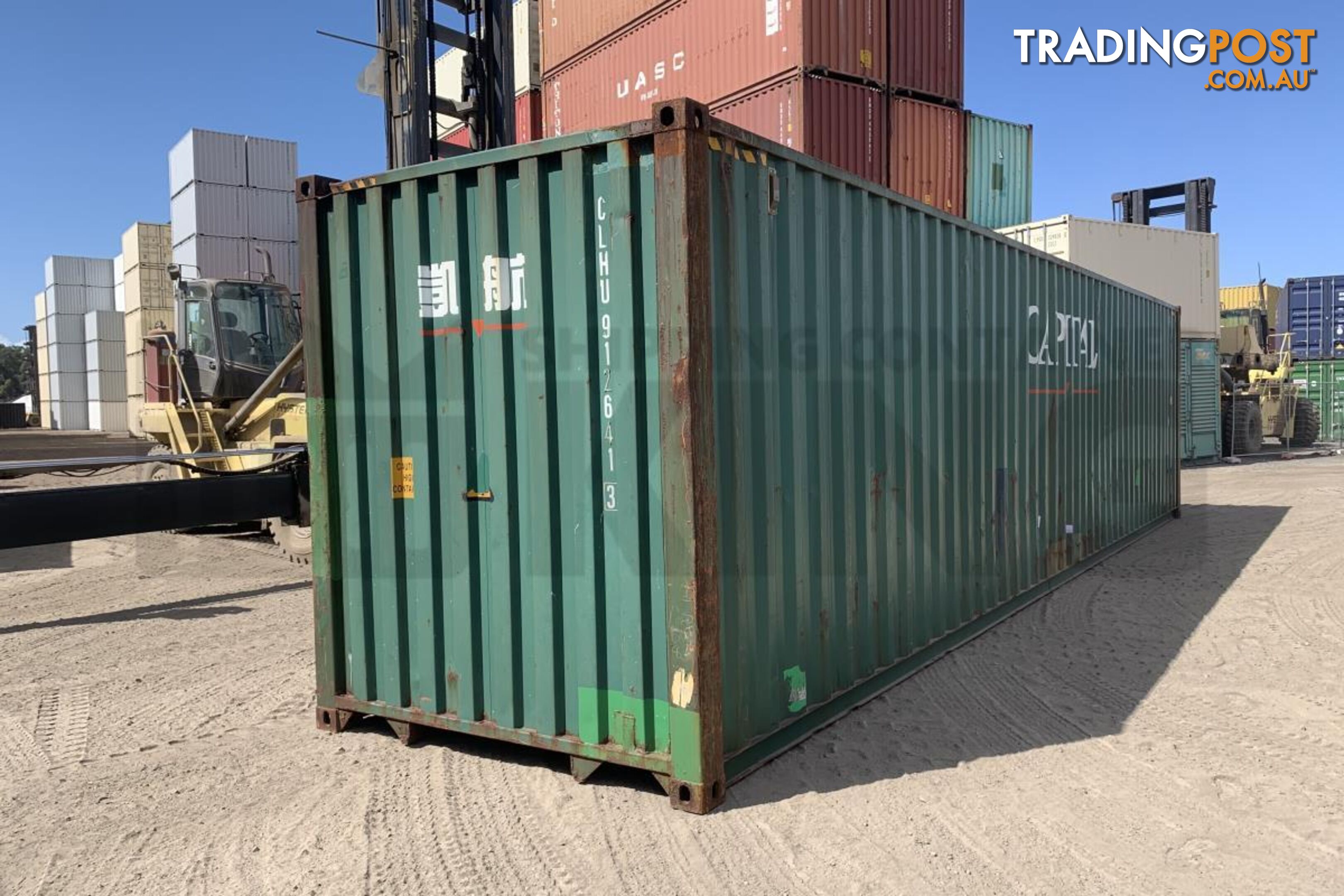 40' HIGH CUBE SHIPPING CONTAINER - in Chinchilla