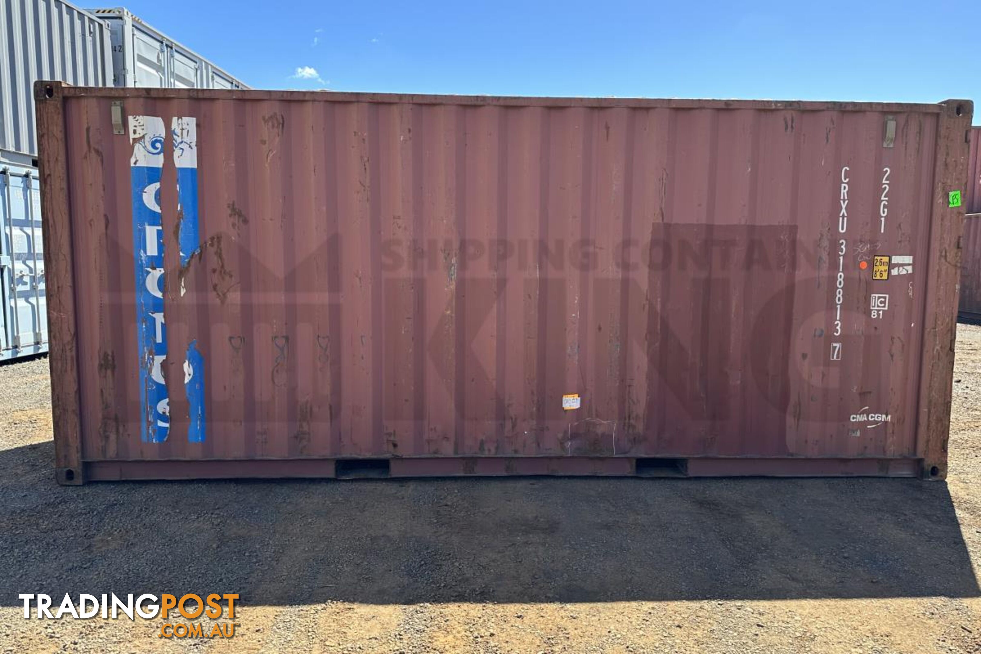 20' STANDARD HEIGHT SHIPPING CONTAINER - in Toowoomba