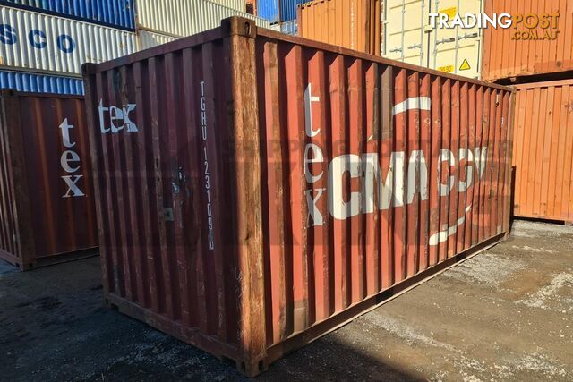 20' STANDARD HEIGHT SHIPPING CONTAINER - in Brisbane