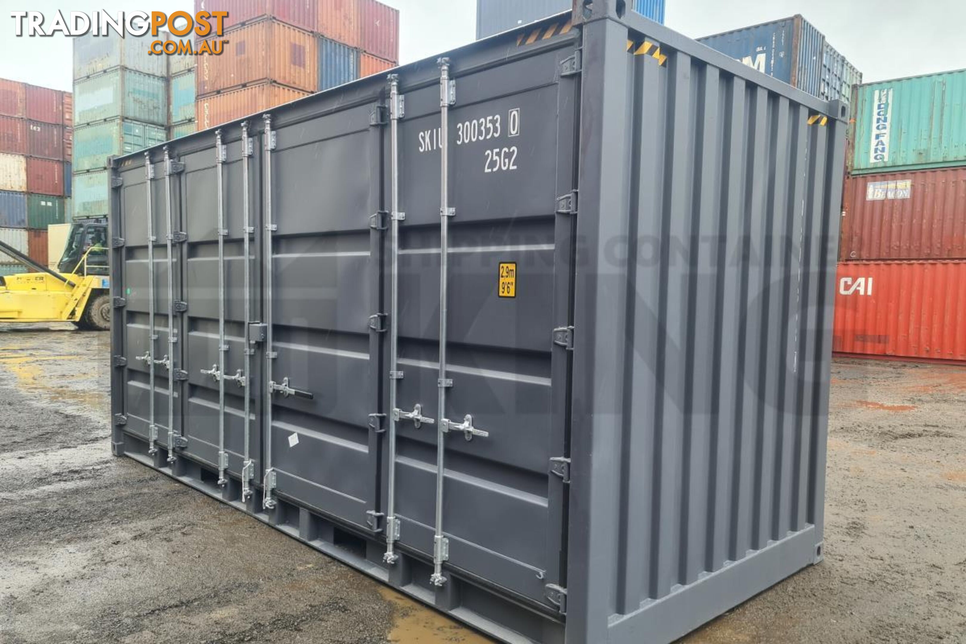 20' HIGH CUBE FULL SIDE OPENING SHIPPING CONTAINER - in Toowoomba