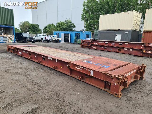 USED 40FT FLAT RACK W' COLLAPSIBLE ENDS