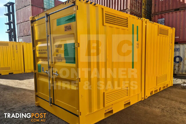 PAIR OF 10' HC DANGEROUS GOODS CONTAINERS (2 X 4 POST 10' DG'S) - photo 3 of 24