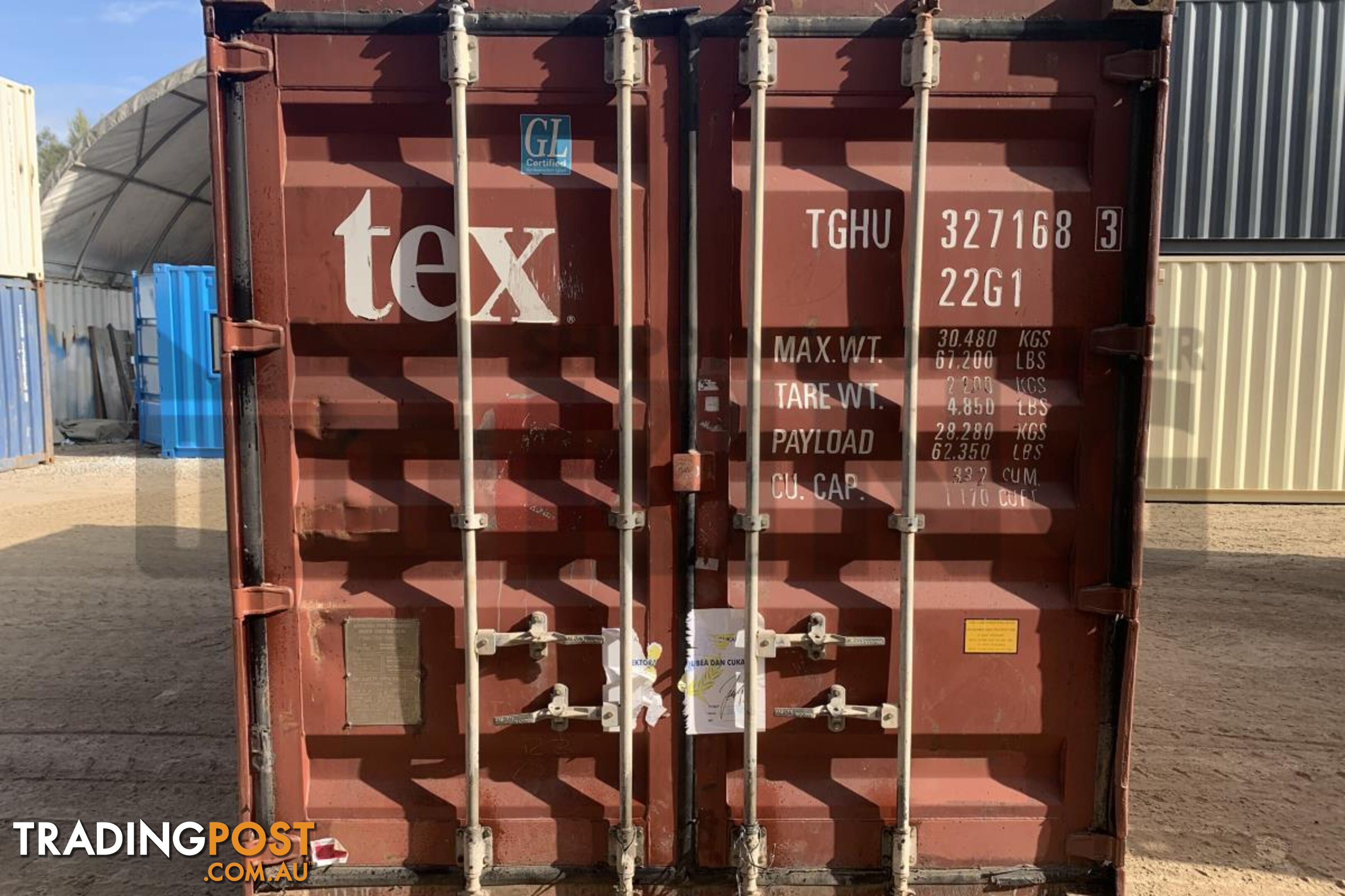 20' STANDARD HEIGHT SHIPPING CONTAINER - in Brisbane