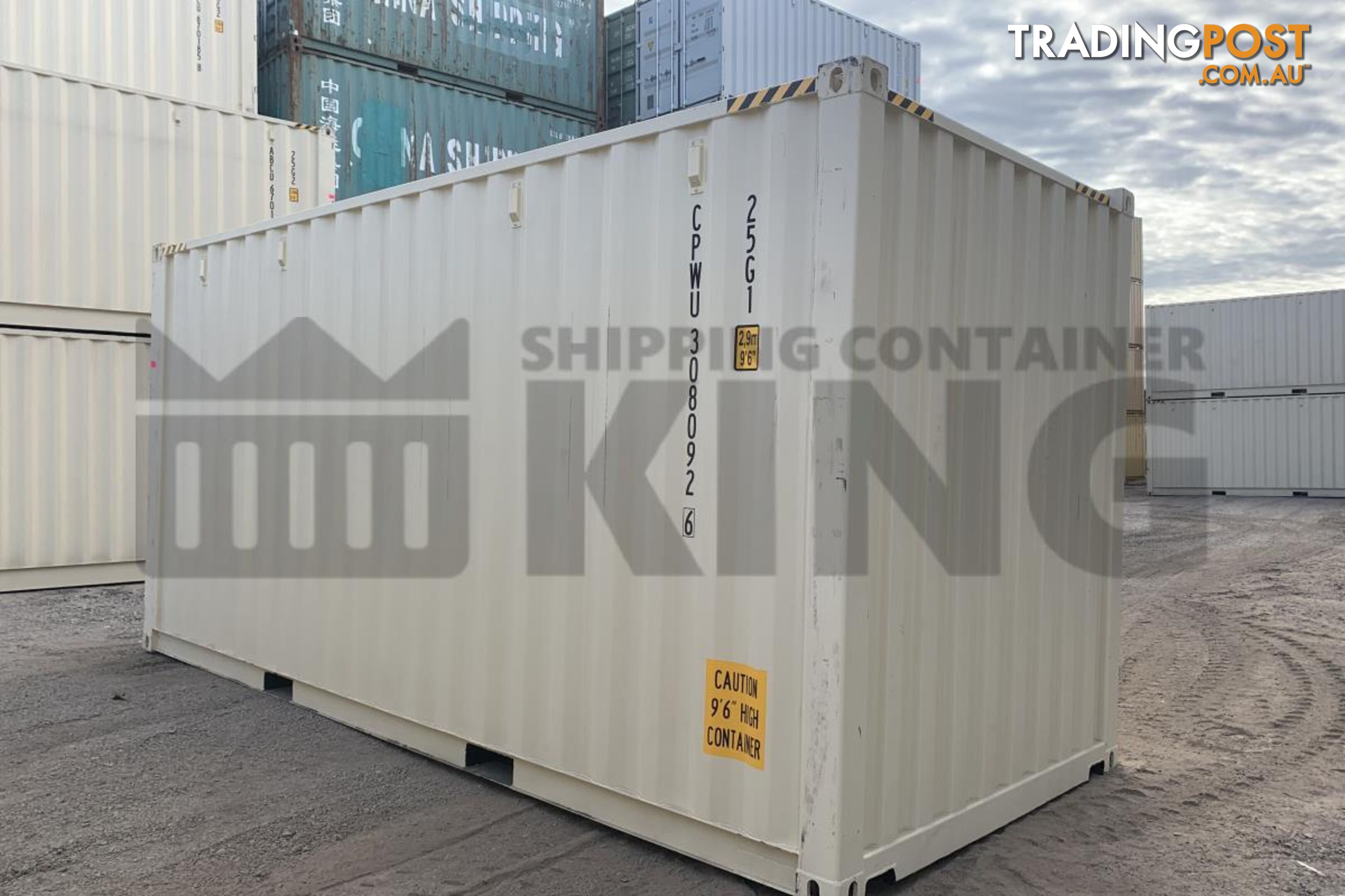 20' HIGH CUBE SHIPPING CONTAINER (STEEL FLOOR) - in Brisbane