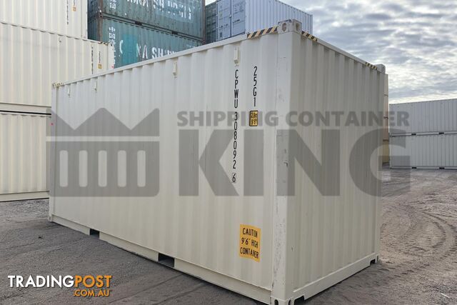 20' HIGH CUBE SHIPPING CONTAINER (STEEL FLOOR) - in Brisbane