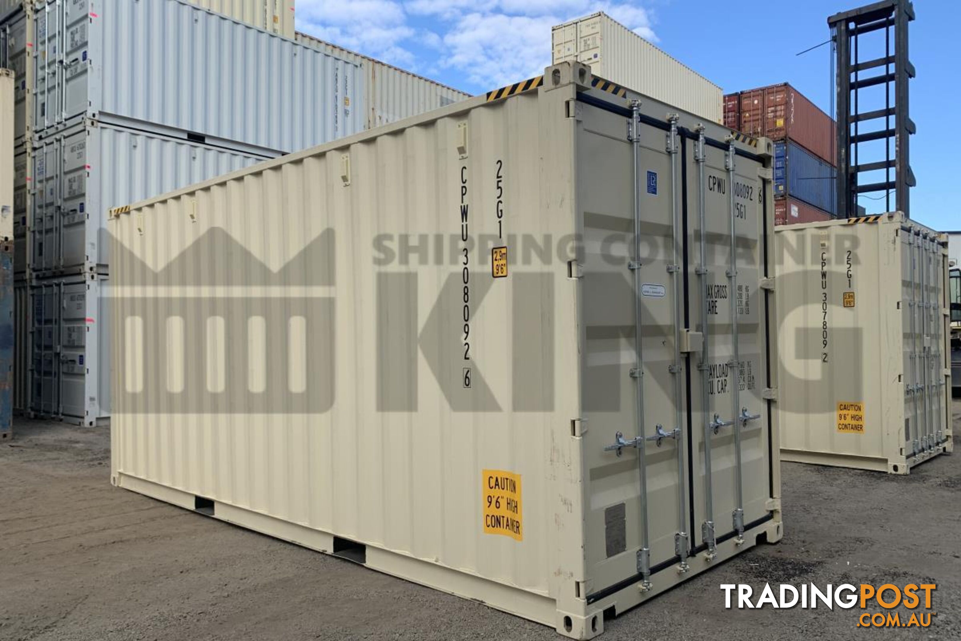 20' HIGH CUBE SHIPPING CONTAINER (STEEL FLOOR) - in Brisbane