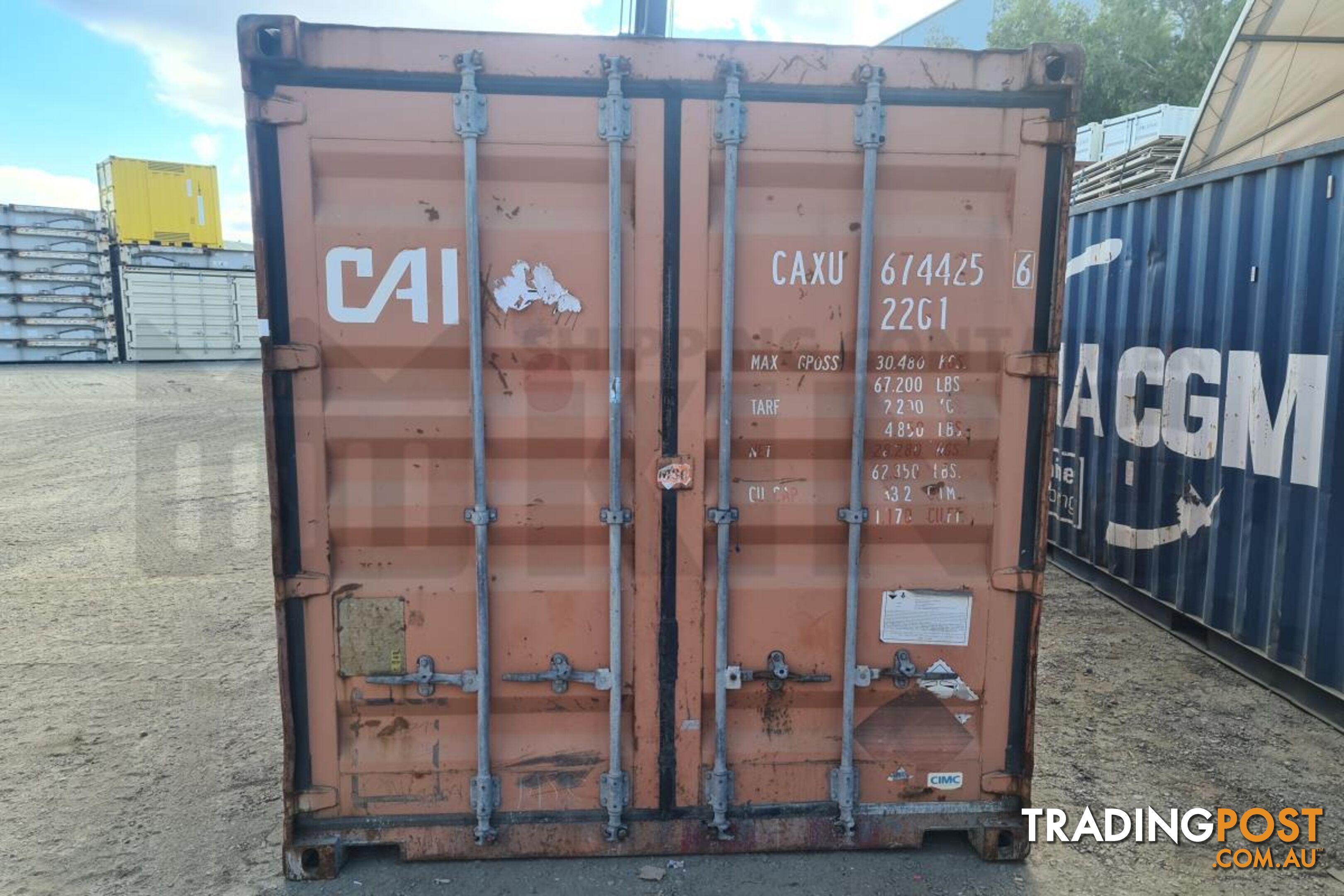 20' STANDARD HEIGHT SHIPPING CONTAINER - in Toowoomba