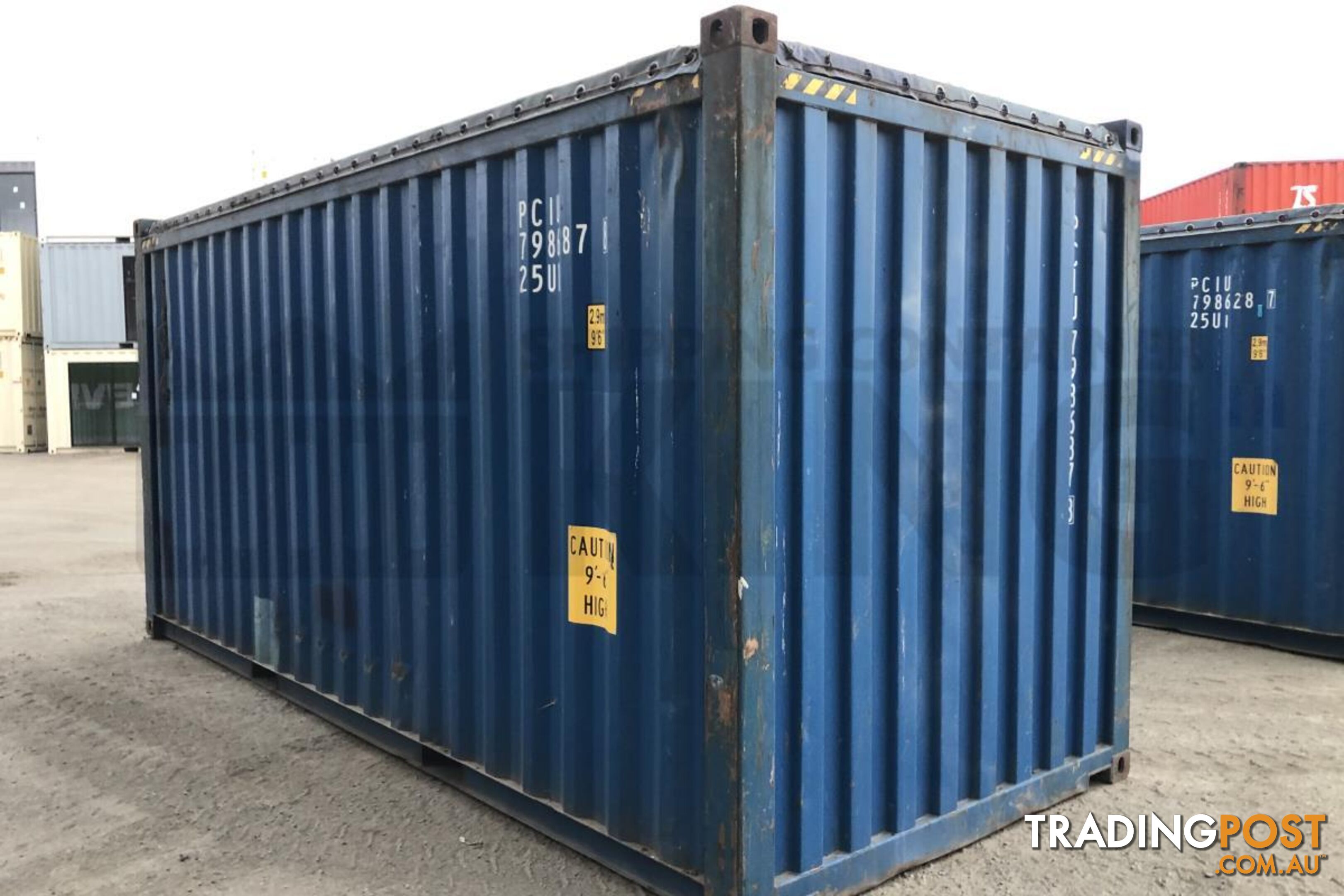 20' HIGH CUBE OPEN TOP SHIPPING CONTAINER (TARP AND BOWS) - in Brisbane