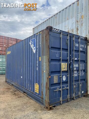 USED 20FT HIGH CUBE BULKER W' STEEL FLOOR