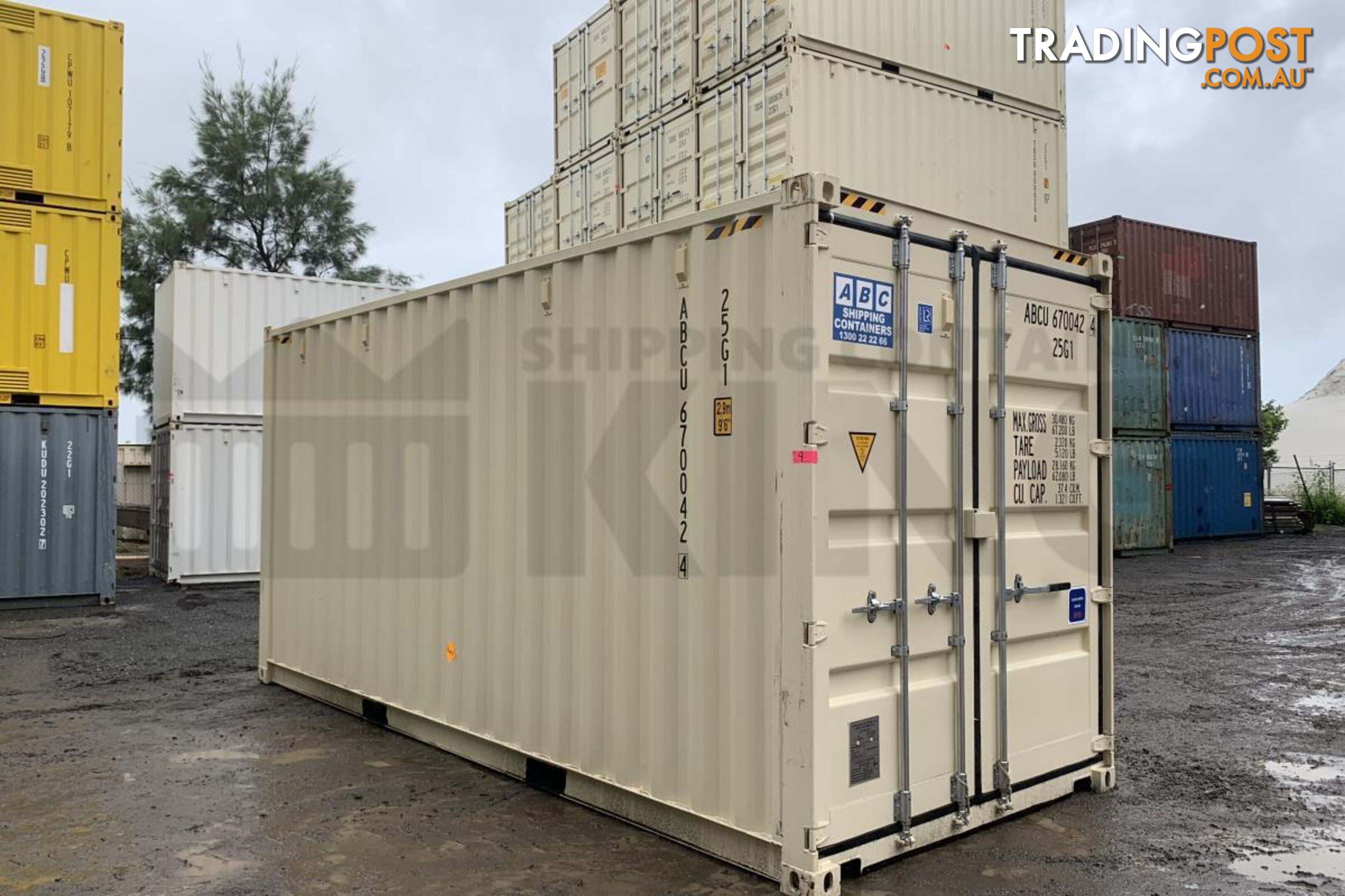 20' HIGH CUBE SHIPPING CONTAINER (STEEL FLOOR) - in Brisbane