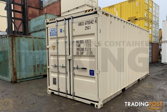 20' HIGH CUBE SHIPPING CONTAINER (STEEL FLOOR) - in Brisbane