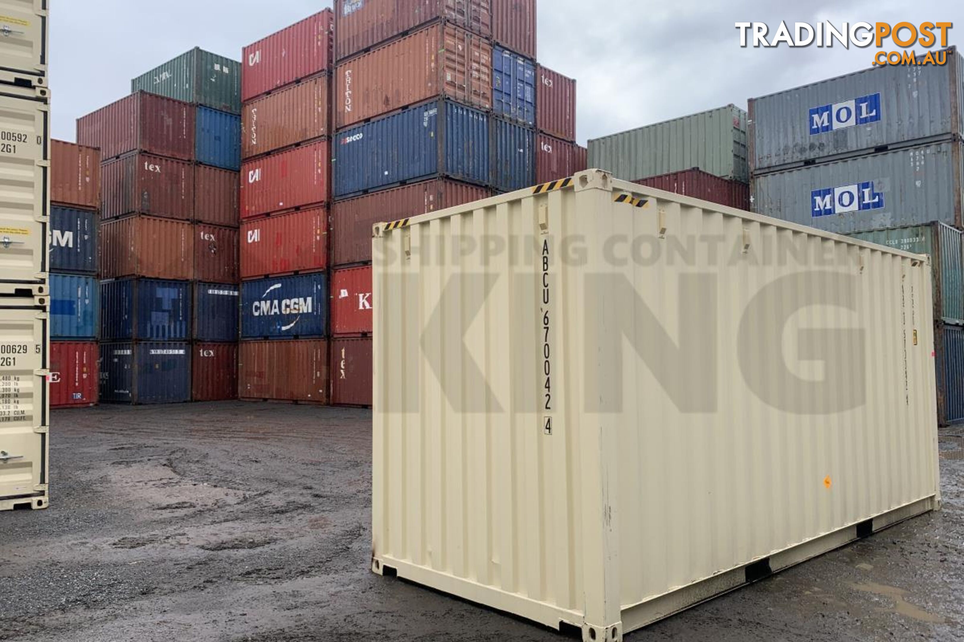 20' HIGH CUBE SHIPPING CONTAINER (STEEL FLOOR) - in Brisbane