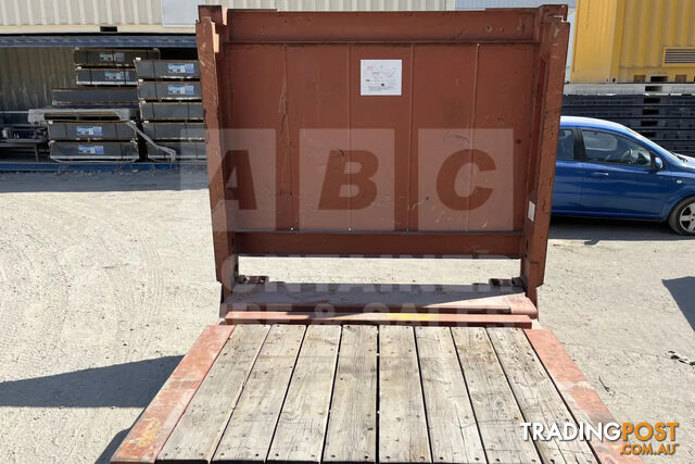 40' FLAT RACK SHIPPING CONTAINER (WITH COLLAPSIBLE ENDS) - photo 3 of 12
