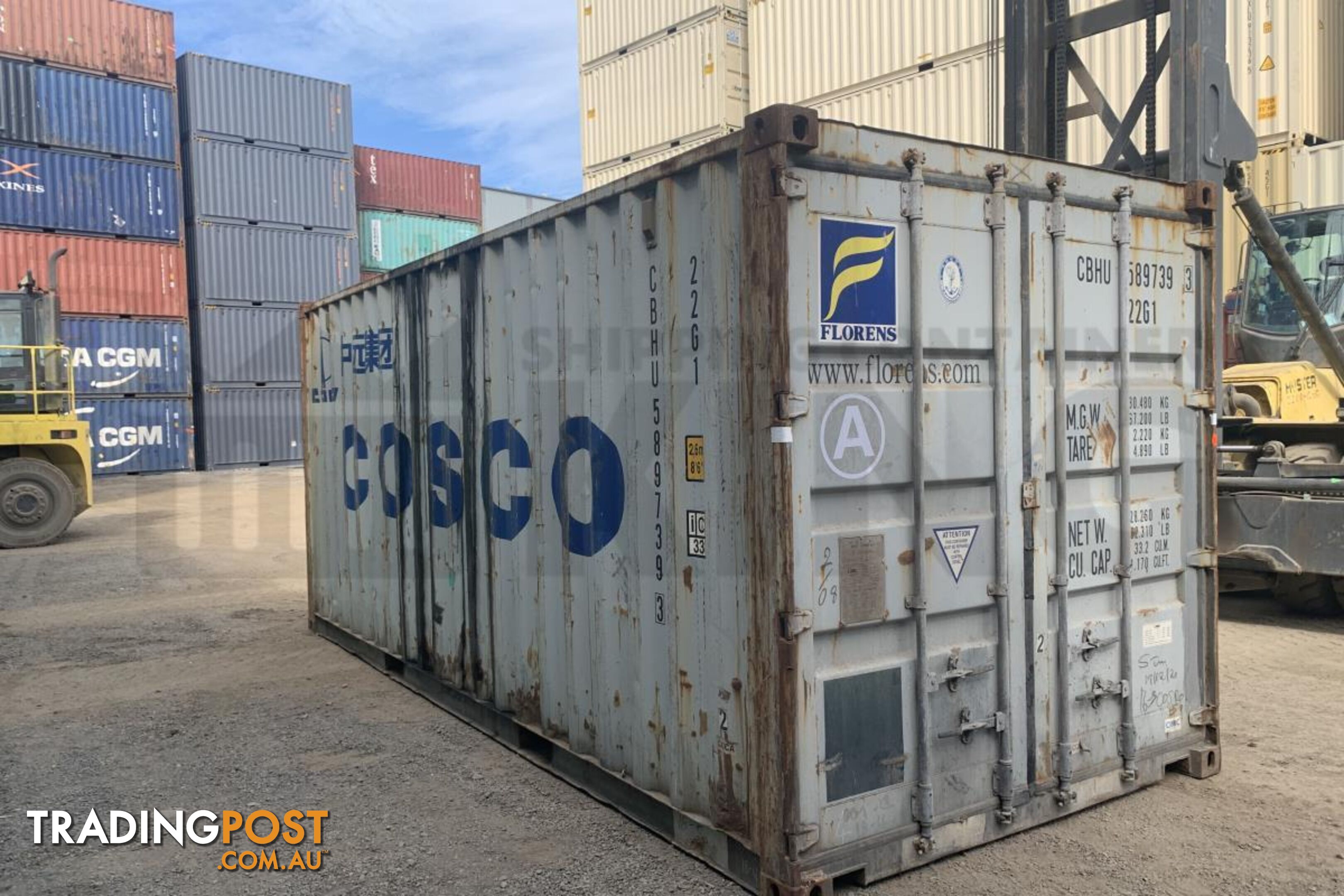 20' STANDARD HEIGHT SHIPPING CONTAINER - in Lismore