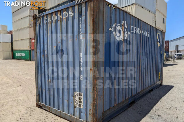 20' HIGH CUBE BULKER SHIPPING CONTAINER (TIMER FLOOR WITH NO ROOF HATCHES, 2 PALLETS WIDE) - photo 4 of 15