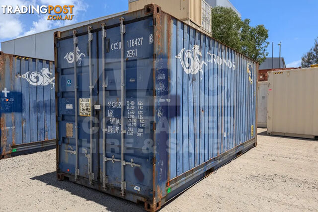 20' HIGH CUBE BULKER SHIPPING CONTAINER (TIMER FLOOR WITH NO ROOF HATCHES, 2...