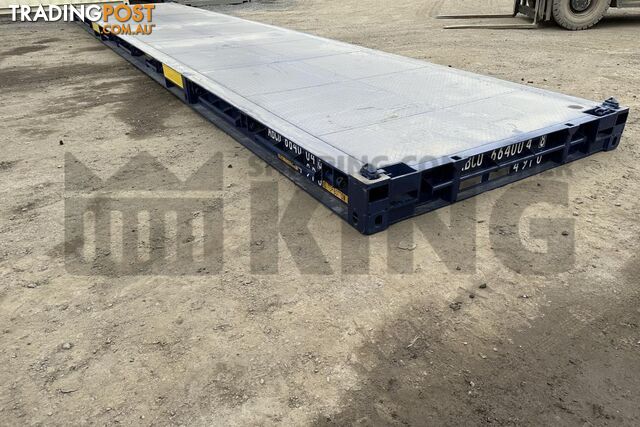 40' PLATFORM 316MM BASE DEPTH SHIPPING CONTAINER (BUILT IN TWIST LOCK) - in Brisbane