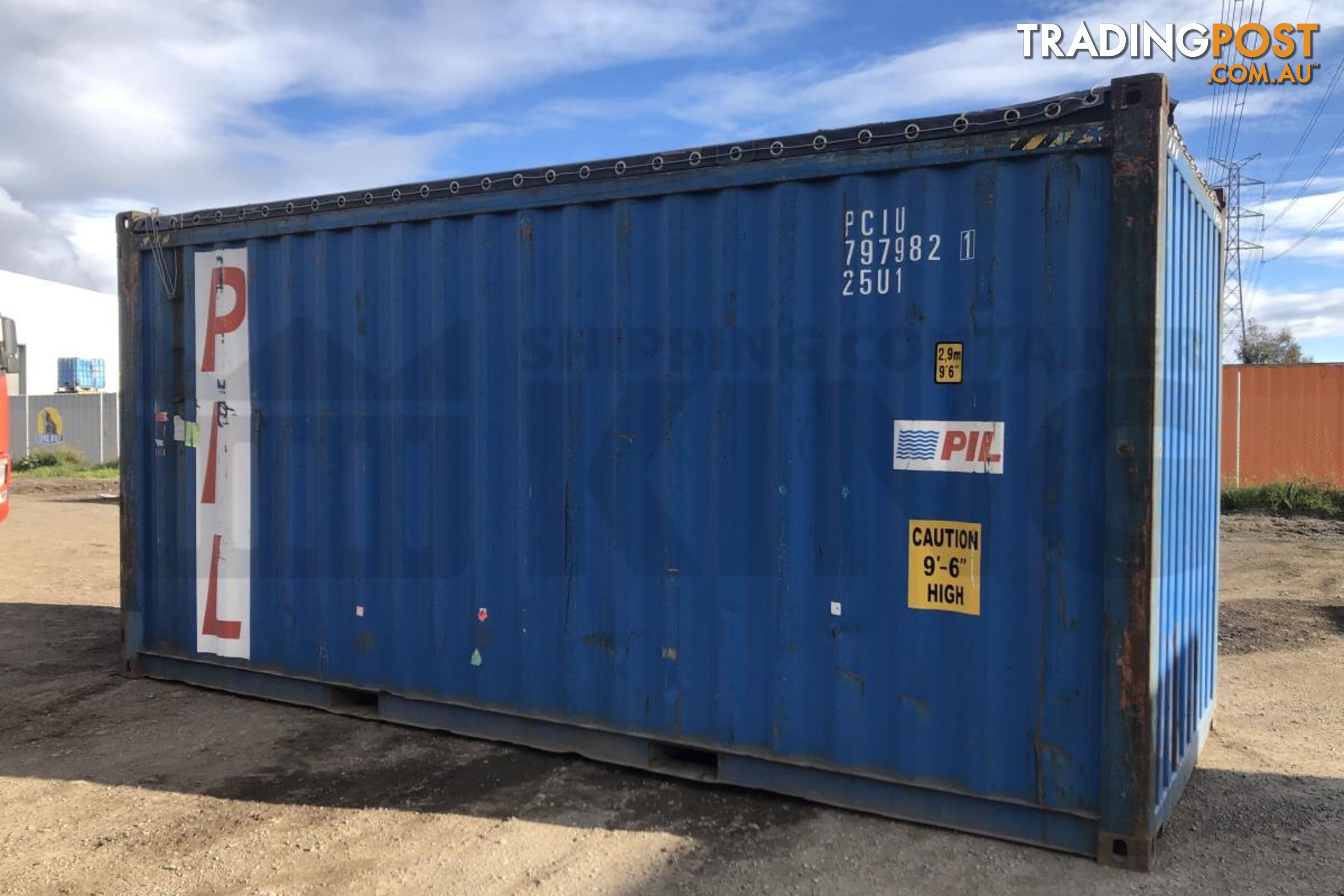 20' HIGH CUBE OPEN TOP SHIPPING CONTAINER (TARP AND BOWS) - in Rockhampton