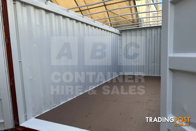 20' STANDARD HEIGHT OPEN TOP SHIPPING CONTAINER (TARP AND BOWS) - photo 2 of 4