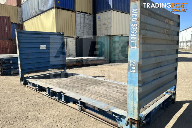 20' FLAT RACK SHIPPING CONTAINER (WITH COLLAPSIBLE ENDS) - photo 5 of 14