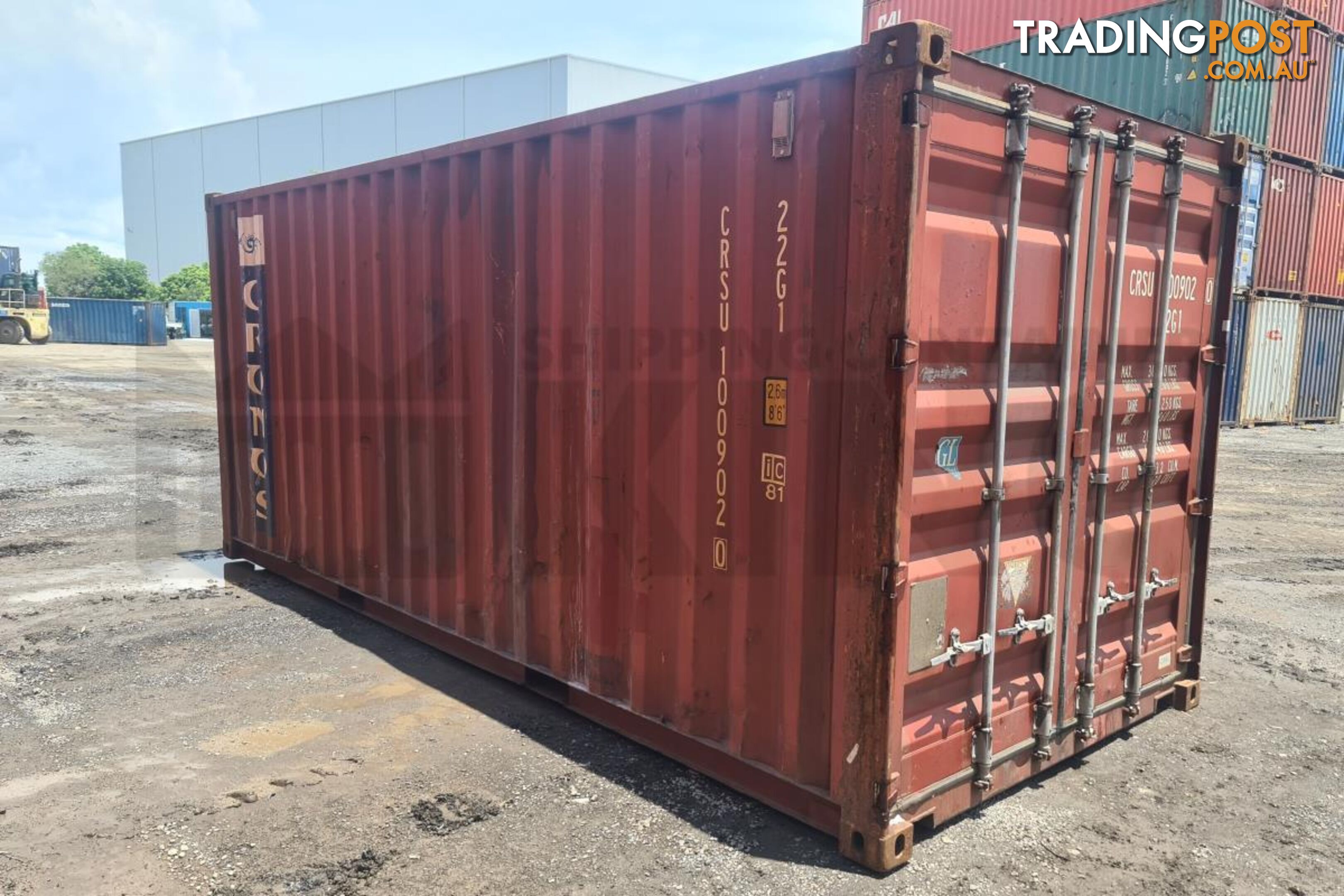 20' STANDARD HEIGHT SHIPPING CONTAINER - in Brisbane