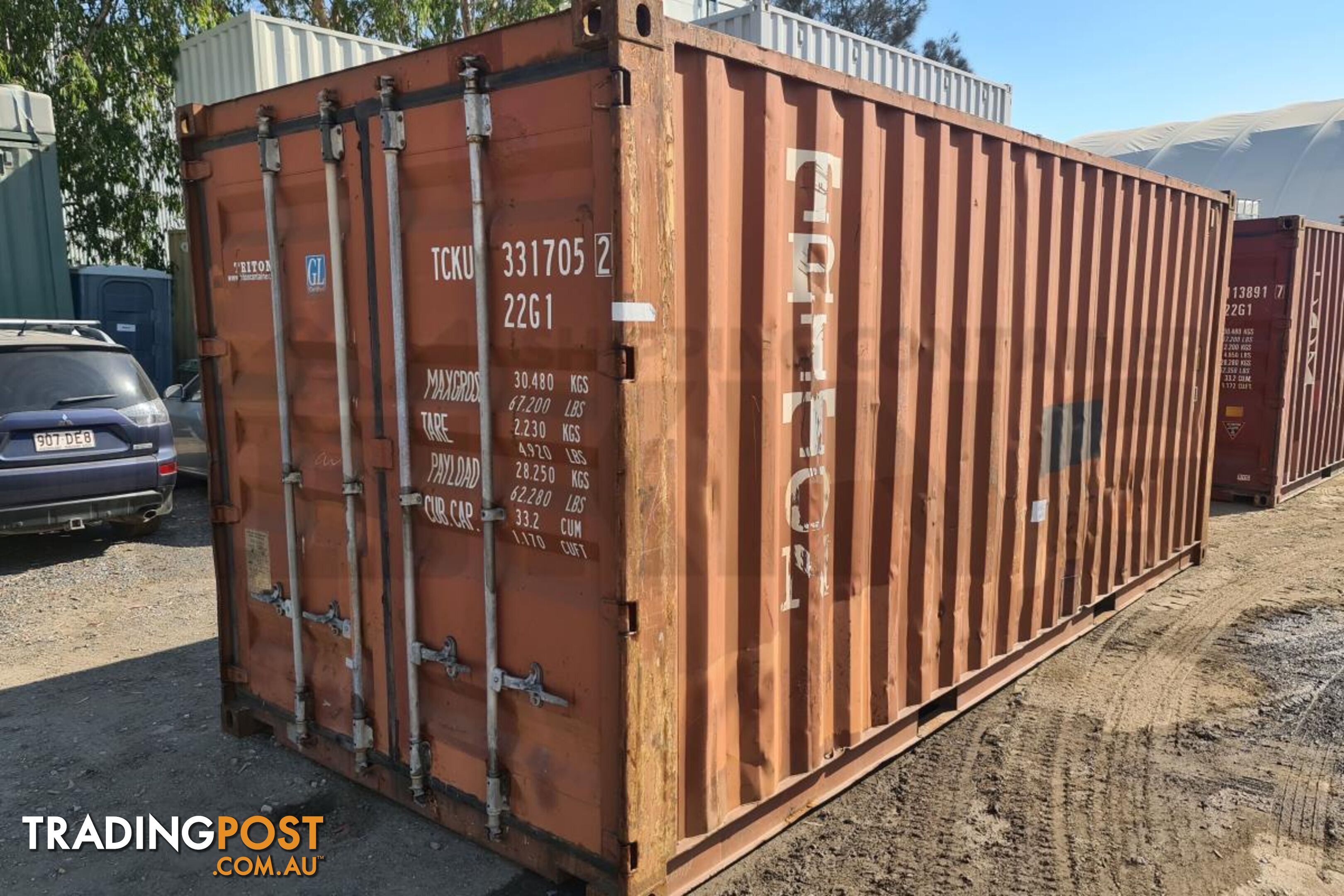 20' STANDARD HEIGHT SHIPPING CONTAINER - in Brisbane